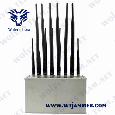 Temp -20℃ Jammer сотового телефона диапазонов рабочего стола 16 работая к Jammer сигнала GSM 3G 4G 5G Jammer сигнала мобильного телефона 50℃
