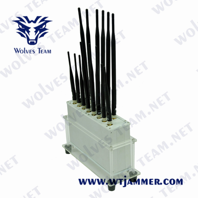 Temp -20℃ Jammer сотового телефона диапазонов рабочего стола 16 работая к Jammer сигнала GSM 3G 4G 5G Jammer сигнала мобильного телефона 50℃