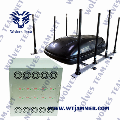 Jammer сигнала UHF 300/400MHz VHF 135MHz блокатора Jammer сигнала сотового телефона на открытом воздухе военного транспортного средства предохранения от VIP мобильный