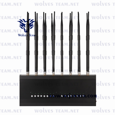Антенны GPS WIFI 3G 4G 5G Jammer 16 сигнала сотового телефона полностью заполненных зон регулируемые