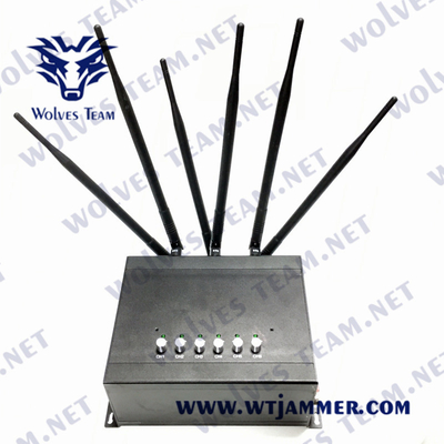 6 диапазонов регулируемых весь сигнал GSM подгонянный Jammer PCS 3G 4G сотового телефона