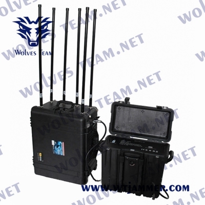 Бомба WiFi GPS GSM IED Jammer сигнала VHF UHF наивысшей мощности портативная