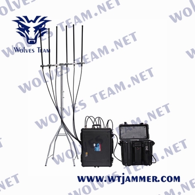 4 полосы Дрон GPS сигнальный джаммер Rf 800/900 Mhz 3000 метров Wifi2.4g/5.8g