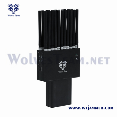 Оптовая продажа 22 полосы 2G 3G 4G 5G Джаммер Ручной GPS Локатор WiFi GPS RF 315/433/868MHz Джаммер