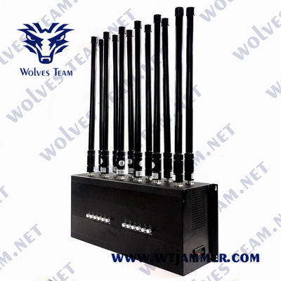 Купить Indoor 12 antenna desktop GSM 3G 4G 5G Mobile Phone Jammer up to 50 meters online manufacture