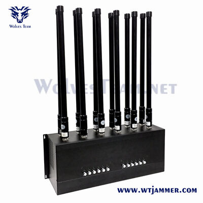 Купить Переносной подавитель сигнала 120 Вт для помещений, многодиапазонный блокиратор сотовой связи, WiFi и GPS с регулируемой частотой и большим радиусом действия online manufacture