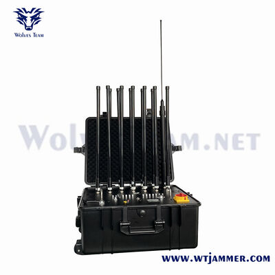 Купить 20C to 60C Operating Range Anti Drone Jammer Featuring Wireless Remote Control and Omni Antenna for Drone Neutralization (Операционный диапазон от 20C до 60C) Антидроновый джаммер с беспроводным дистанционным управлением и амни-антенной для нейтрализации дронов online manufacture