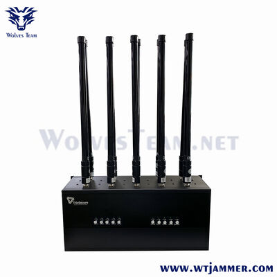 Купить 10 полос Дисплейный сигнальный джаммер Блоки GPS L1 L2 Wi-Fi 2G-5G Производство в сети