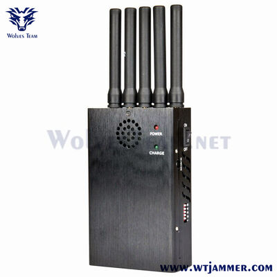 Купить 5-канальный портативный GPS/2G/3G/4G/WiFi сигнальный джаммер Производство в сети