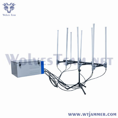 Купить Переносный 9 полос 450 Вт сигнальный джаммер 2.4G 5.8G Wi-Fi Bluetooth 3G 4G 5G Покрытие до 1 км Производство в сети
