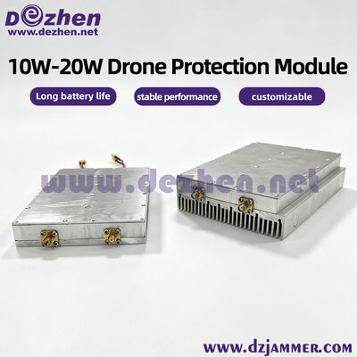 Купить 10W/15W/20W широкополосный антидроновый модуль от 1000 МГц до 6000 МГц Модуль обороны на низкой высоте Производство в сети