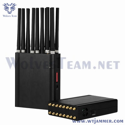Купить 16-канальный мобильный сигнал 2G 3G 4G 5G CDMA GPS блокировщик сигнала многофункциональный портативный подавляющий сигнал Производство в сети