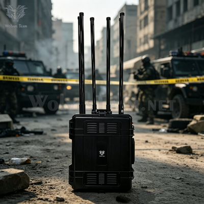 Купить Портативный сигнальный джаммер, обеспечивающий нарушение сигнала с дистанционным управлением для обеспечения безопасности в бомбоубежищах и временных местах EOD Производство в сети