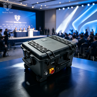 Купить Портативный подавитель сигналов мощностью 500 Вт, 10 диапазонов, блокировщик сигналов на нескольких частотах для подавления сигналов беспроводной связи Производство в сети