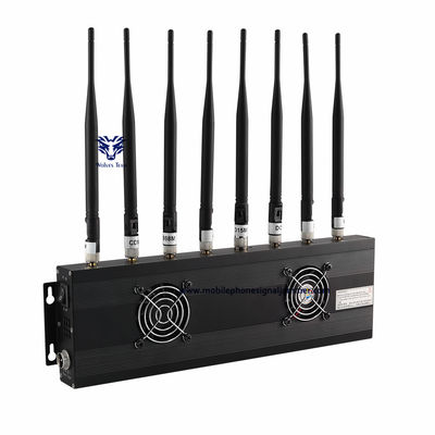 Jammer GSM 3G 4G 5G WIFI Jammer сигнала сотового телефона каналов 80W 8 сжимая ряд 100 метров