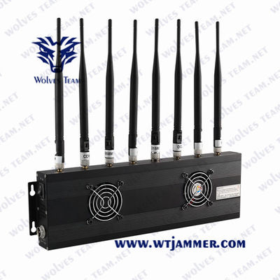 Настольный Jammer сигнала VHF GSM 5G сигнала Jammer/UHF мобильного телефона всенаправленных антенн регулируемый сильный
