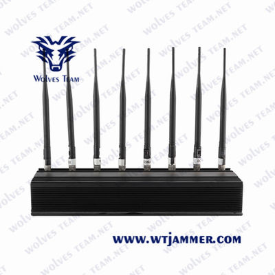 Настольный Jammer сигнала VHF GSM 5G сигнала Jammer/UHF мобильного телефона всенаправленных антенн регулируемый сильный