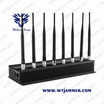 Настольный Jammer сигнала VHF GSM 5G сигнала Jammer/UHF мобильного телефона всенаправленных антенн регулируемый сильный