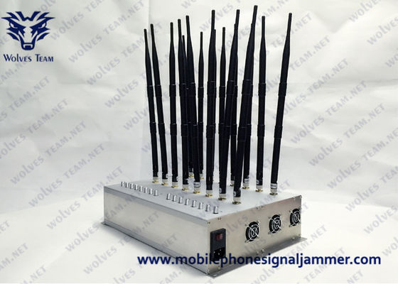 Регулируемый Jammer GSM 4G 5G 315/433MHz Jammer сигнала сотового телефона антенн блокатора 22 сигнала Gps WIFI