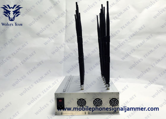 Регулируемый Jammer GSM 4G 5G 315/433MHz Jammer сигнала сотового телефона антенн блокатора 22 сигнала Gps WIFI