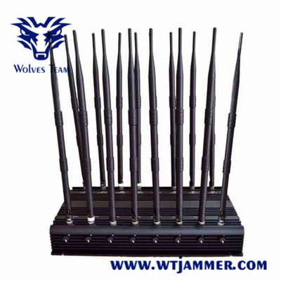 18 конференц-зал экзамена Jammer сигнала VHF GPS UHF GSM 3G 4G 5G WiFi диапазонов крытый 50 метров ряда