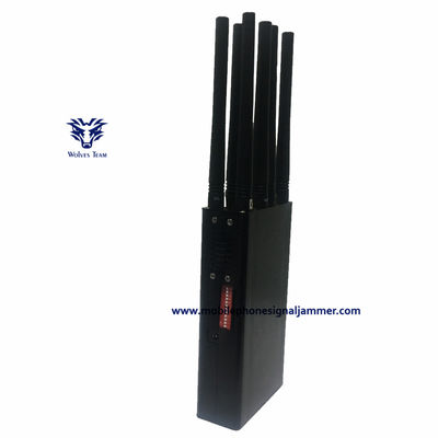 Портативное Handheld adapte AC Jammer Jammer GPSL1/L2/L5 WIFI мобильного телефона 3G 4G 5G