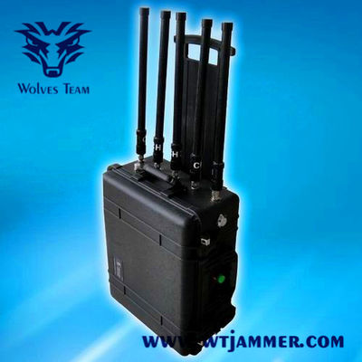 8 Jammer сигнала наивысшей мощности 200W военный GSM GPS 3G 4G 5G WIFI диапазонов портативный