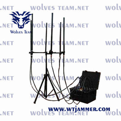 Подгонянный Jammer Jammer сигнала сотового телефона наивысшей мощности 4G WIFI GPS водоустойчивый на открытом воздухе