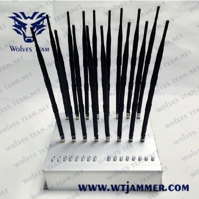 Настольный сигнал сотового телефона преграждая Jammer GPS WIFI 5.8G 3G 4G 5G