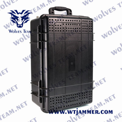 Jammers RF трутня 2500m водоустойчивые анти- сигнализируют Jammer трутня UAV