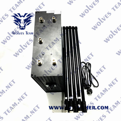 Jammer 230VAC 40w сигнала рюкзака 2.4G 3G 4G 50m GSM WiFi