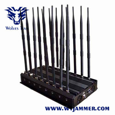 Jammer GSM 3G 4G 5G сигнала 100m 100W CDMA клетчатый регулируемый