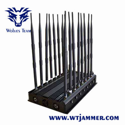 VHF 35W UHF антенн 3G 4G 5G WiFi Jammer 18 сигнала L1 L2 L5 Lojack портативный