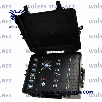 DCS PHS 3G TD-SCDMA 800W Jammer сигнала GSM CDMA 7000VA на открытом воздухе