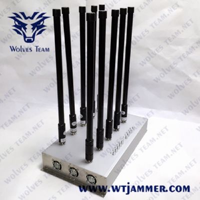 10 Jammer 36W GSM 3G WIFI 5.8G сигнала сотового телефона диапазонов 5G 20W