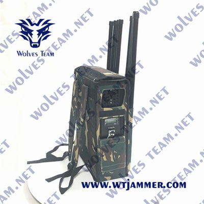 Jammer сигнала рюкзака GSM 4G 5G GPS L1 Jammer DC24V 200m RF Manpack