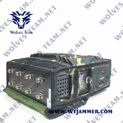Jammer сигнала рюкзака GSM 4G 5G GPS L1 Jammer DC24V 200m RF Manpack