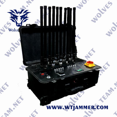 Jammer сигнала Jammer 220W сигнала FCC CDMA 960MHz GSM портативный водоустойчивый