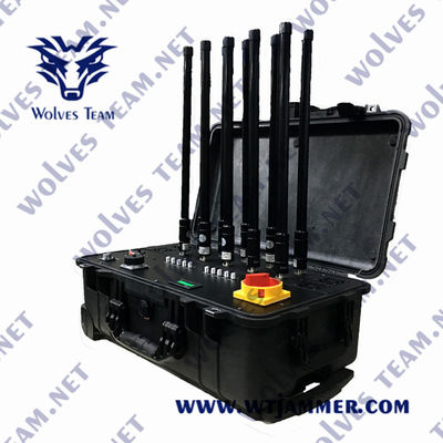 Jammer сигнала Jammer 220W сигнала FCC CDMA 960MHz GSM портативный водоустойчивый
