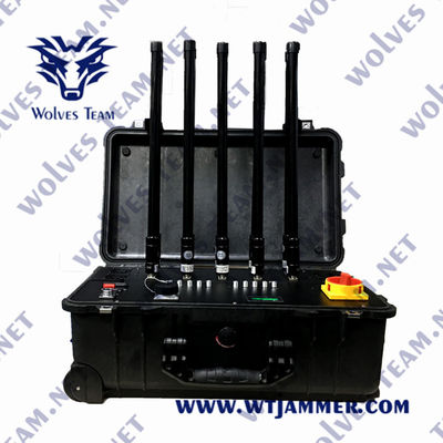 Jammer сигнала Jammer 220W сигнала FCC CDMA 960MHz GSM портативный водоустойчивый