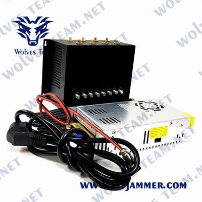 Купить 8 VHF 3G 4G 5G GPS UHF Jammer 50m каналов 240VAC WiFi LoJack online manufacture