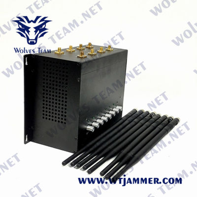 8 VHF 3G 4G 5G GPS UHF Jammer 50m каналов 240VAC WiFi LoJack