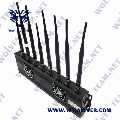 Jammer UHF VHF блокатора AC100V 35W GPS мобильного телефона 3G 4G 5G GSM Lojack