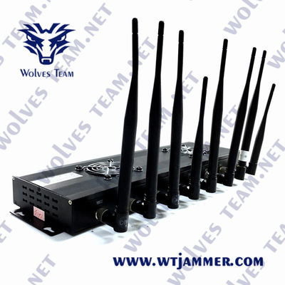 Jammer UHF VHF блокатора AC100V 35W GPS мобильного телефона 3G 4G 5G GSM Lojack