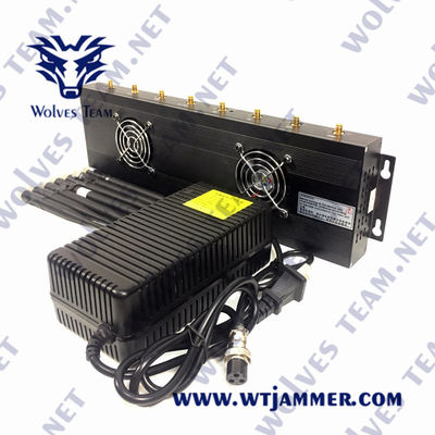 Jammer UHF VHF блокатора AC100V 35W GPS мобильного телефона 3G 4G 5G GSM Lojack