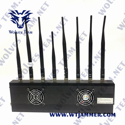 Jammer UHF VHF блокатора AC100V 35W GPS мобильного телефона 3G 4G 5G GSM Lojack