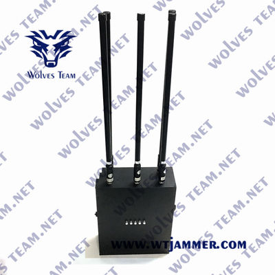 Систематические диапазоны Jammer 4G 5G 6 сигнала рюкзака 80W 150m военные