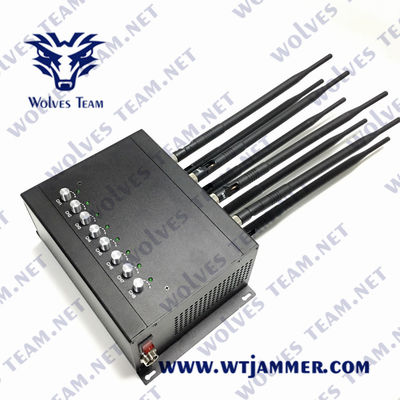 VHF UHF Jammer 80W мобильного телефона 50m GSM WiFi CDMA Lojack