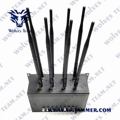 VHF UHF Jammer 80W мобильного телефона 50m GSM WiFi CDMA Lojack