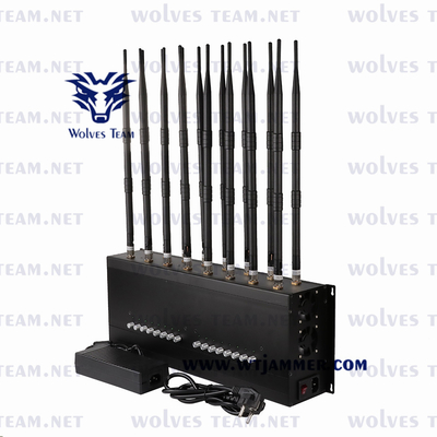 Диапазоны 3G 4G 5G Jammer 16 телефона GPS Lojack 160w 100m GSM для конференц-зала